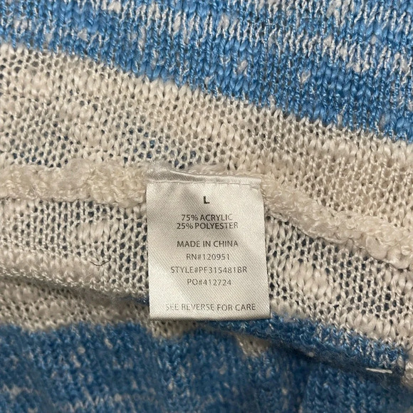 PINK ROSE Blue and white striped sweater - Picture 7 of 8